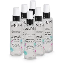 VANDINI Tagescreme HYDRATING Gesichtsspray 6er Pack, 6-tlg.