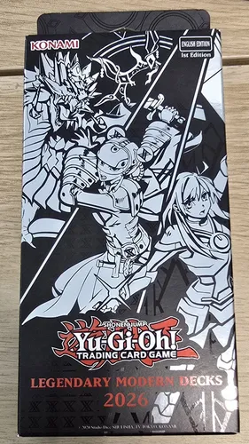 Yu-Gi-Oh! Legendary Modern Decks 2026 - Enthält 3 spielbereite Decks mit 56 Karten zur Erweiterung Ihres Kartenpools. Ideal für strategisches Spielen und Deck-Ergänzungen. Die versiegelte Verpackung gewährleistet sichere Aufbewahrung.