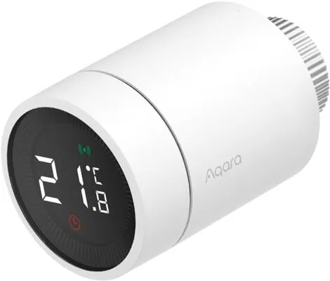 Aqara Smartes Heizkörperthermostat E1 - Heizkörperventil mit Sprachsteuerung, energieeffizient und kompatibel mit HomeKit, Alexa, Google Assistant und SmartThings