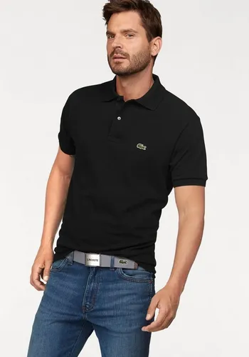 Lacoste Herren Polo-Shirt L1212 Schwarz - Klassisches Kurzarm-Polohemd aus 100% Baumwolle mit aufgenähtem Krokodil-Logo, ideal für stilbewusste Männer.