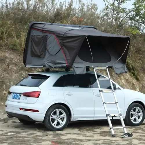 Dachzelt Autodachzelt Hartschale ABS - für bis zu 4 Personen, robustes Hardcase und komfortable Matratze für jede Saison