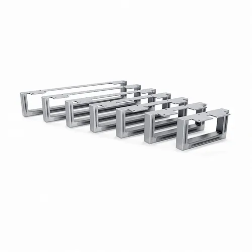 HEVVA Möbelfuß GRAZ - 7 Größen von 20-50 cm - Möbelfüße für Kommoden und Schränke, in Klarlack und als 2er Set erhältlich, ideal für IKEA Möbel wie Besta und Kallax.