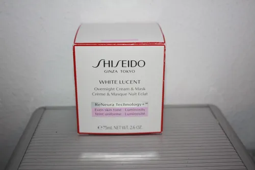 Shiseido White Lucent Overnight Cream & Mask 75 ml - Creme für normale Haut, spendet intensive Feuchtigkeit und unterstützt den nächtlichen Reparaturmechanismus für ein strahlendes Aussehen.