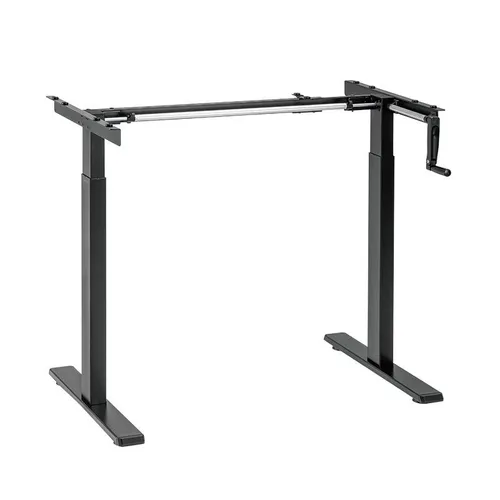 LOGILINK EO0048 - Manuell verstellbares Schreibtischgestell, höhen- und breitenverstellbar für individuelle Tischplatten bis 160 cm, ideal für Büro und Home Office