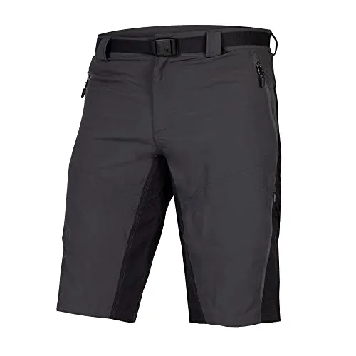 Endura Hummvee Baggy Shorts für Herren, Grau, 3XL - Velohosen mit abnehmbarer Clickfast Innenhose, belüftbaren Reißverschlussöffnungen und praktischen Taschen für optimalen Komfort und Funktionalität beim Radfahren.