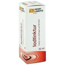 Jodtinktur 30 ml von HENRY LAMOTTE OILS - Arzneimittel zur Desinfektion und Wundheilung, ideal für die schnelle Behandlung von Schnitt- und Schürfwunden.