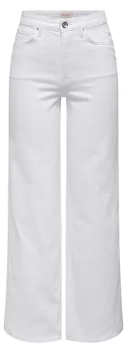 ONLY 5-Pocket-Jeans Palazzo Hose Madison - Weit in Weiß XL/32 - Stoffhose mit 5-Pocket-Design, lässiger Schnitt für maximalen Tragekomfort und vielseitige Stylingmöglichkeiten.