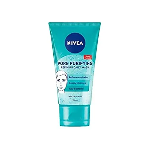 NIVEA PURIFY PORES Tägliches Waschpeeling (150 ml), reinigendes Gesichtspeeling, Gesichtspeeling beugt Mitessern vor, Peeling mit natürlichem Magnolienextrakt und Milchsäure