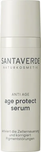 Santaverde Age Protect Serum 30 ml - Gesichtsserum mit natürlichem Aloe Vera, bietet intensive Feuchtigkeit und schützt die Haut vor vorzeitiger Alterung.