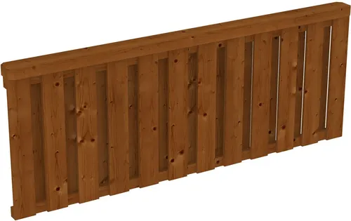 Brüstungsgeländer SKANHOLZ "Deckelschalung" in Nussbaum, H:84cm L:220cm - Treppen & Geländer - Hochwertige Brüstung aus Douglasie, ideal für Terrassenüberdachungen, mit 5 Jahren Herstellergarantie für langanhaltende Freude.