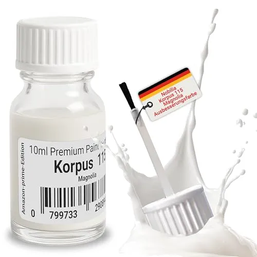 Q-Pen Original Ausbesserungslack für Nobilia Korpus 115 Magnolia Weiß - Präziser Ausbesserungslack für Nobilia Korpus 115 Magnolia Weiß. Ideal zur schnellen Reparatur von Kratzern und Absplitterungen auf Möbeloberflächen. Hochdeckende, seidenmatte Formel – einfach anwenden und perfekte Ergebnisse erzielen.