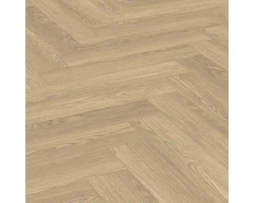 Laminat Nature Sense Baronia Eiche braun Fischgrät 840 x 168 x 8 mm - Laminatböden, stilvolles Fischgrät-Design in edler Eiche braun, perfekt für ein modernes Wohnambiente.
