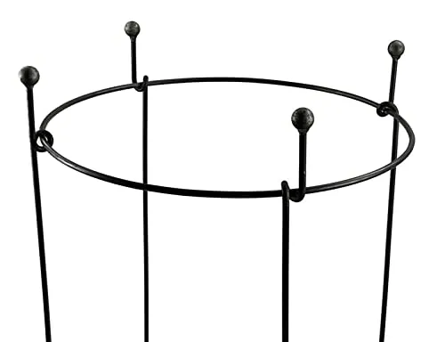 Hirsch Terracotta Staudenhalter OttO Kugel Höhe 90 cm Ø 60 cm Made in EU flexibel, stabil, erweiterbar, Form Rund, Metall Vollmaterial