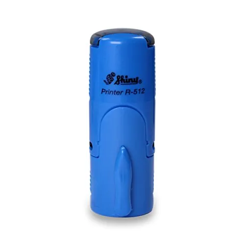 Runder Mini-Stempel Ø 12 mm - Shiny R-512 mit eigenem Motiv personalisieren - Selbstfärbender Stempel für unterwegs, ideal für Logos oder Symbole