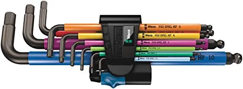 Wera Winkelschraubendreher-Satz, 9-teilig Multicolor HF - Winkelschraubendreher-Set mit 9 verschiedenen Größen, ideal für präzises Arbeiten und ergonomischen Griff für maximalen Komfort.