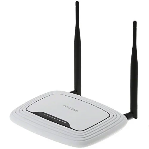 TP-Link TL-WR841ND N300 WLAN Router - Schneller WLAN-Router mit bis zu 300 Mbit/s, ideal für HD-Streaming. Zwei abnehmbare Antennen sorgen für stabile Verbindungen. Einfache Einrichtung per QSS-Taste für sichere WLAN-Verschlüsselung.