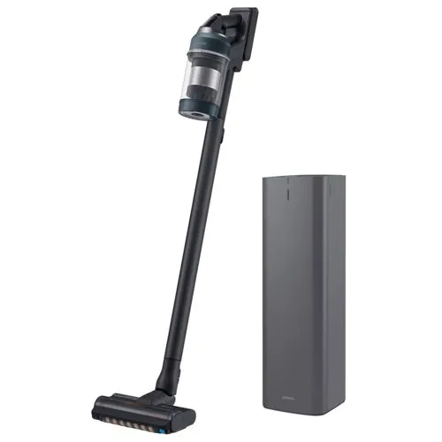 Samsung Akku-Handstaubsauger VS20C85G4PB, Jet 85 Complete Clean+ - Beutelloser Staubsauger mit 580 W und automatischer Entleerung. Ideal für Allergiker dank mehrstufigem Filtersystem und leistungsstarker Saugleistung von bis zu 210 W.