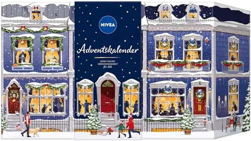 NIVEA Adventskalender 2022 - Hautpflegesets & -kits mit 24 verwöhnenden Überraschungen, ideal für eine festliche Adventszeit voller Pflege und Wellness.