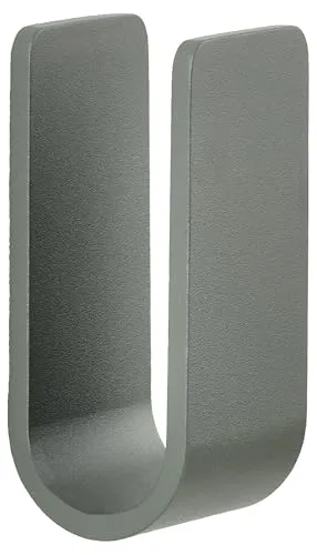 Zone Denmark Ume Wandhaken zum Schrauben - Dezenter Handtuchhaken, Kleiderhaken oder Haken für Badaccessoires - Inkl. Schrauben und Dübel - 3,5 x 3,4 x 8 cm - 1 Stück - Olive Green (Grün)