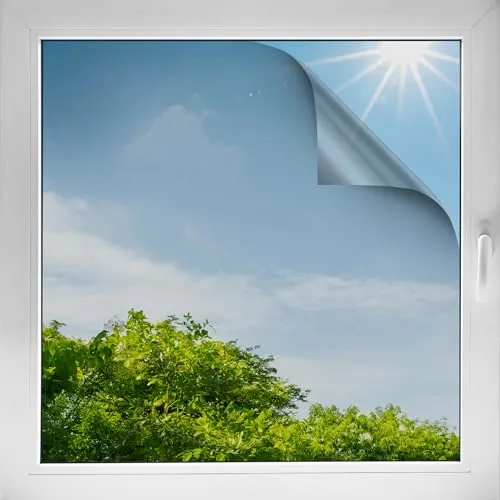 d-c-fix® Sonnenschutzfolie selbstklebend 92x200 cm - Fensterfolie zur Reduzierung von Sonnenlicht, selbstklebend und einfach anzubringen, ideal für mehr Privatsphäre und UV-Schutz.