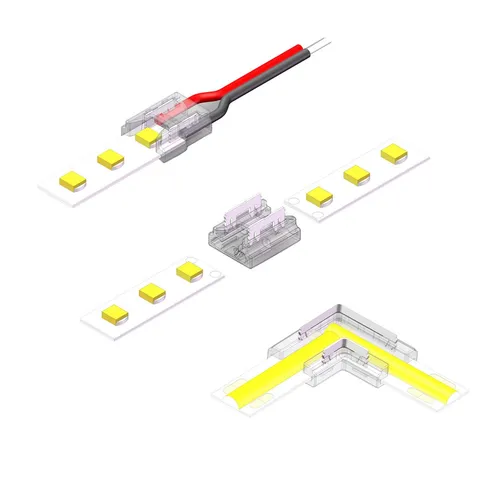kalb | LED Verbinder Set, 8mm COB und SMD LED Streifen, 9-teilig, Anschlusskabel