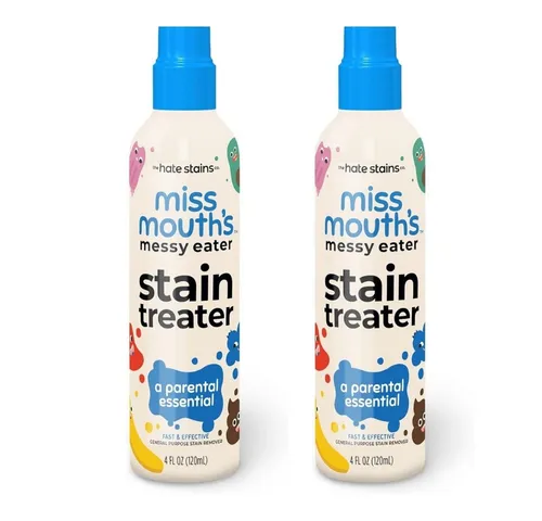 Miss Mouth's Messy Eater Fleckenbehandlungsspray - Fleckenentferner für Babykleidung, sicher und effektiv gegen frische und eingetrocknete Flecken wie Fruchtsaft und Ketchup.