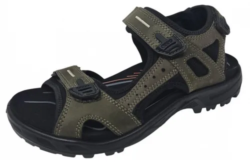 ECCO Yucatan Herren Sandale - Offroad, Größe 45 - Wanderschuhe mit leichtgewichtiger Performance, ideal für Gelände. Komfortable Sandale aus Nubukleder mit 3-Punkt-Verschluss und weichem EVA-Fußbett für ultimativen Lauf-Komfort.