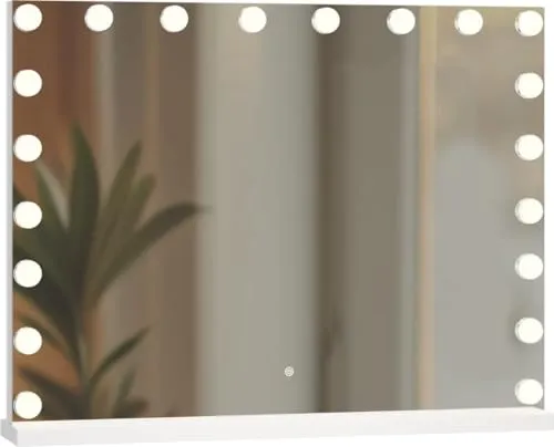 SensaHome Vanity Mirror Pro – Hollywood-Schminkspiegel mit LED-Lampen - Kristallklare Reflexion und dimmbare LED-Leuchten für optimale Sicht. 3 Lichtmodi und stilvolles Design machen diesen Spiegel zum perfekten Make-up Zubehör in jedem Raum.