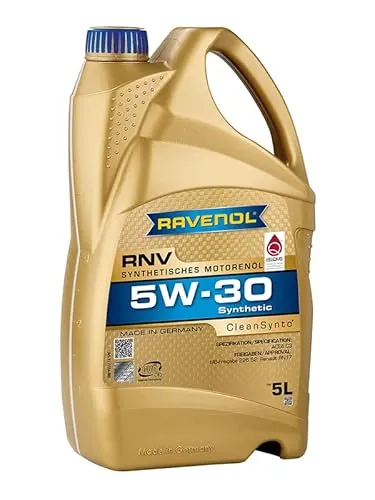 RAVENOL RNV SAE 5W-30 - Premium Motoröl für PKW Benzin- und Dieselmotoren, entwickelt mit CleanSynto Technologie für höchste Produktzuverlässigkeit und optimalen Schutz, ideal für Renault und Dacia.