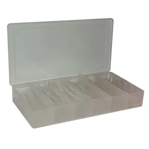 Schrumpfschlauch Sortiment 100-teilig in Aufbewahrungsbox transparent je 10 cm