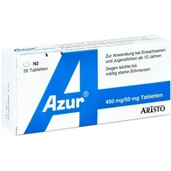 AZUR Tabletten 20 St. für Ihre Gesundheit - AZUR Tabletten 20 St. von Aristo Pharma GmbH, ideal zur Unterstützung des Wohlbefindens. Einfach und sicher online bestellen bei Fliegende-Pillen.de.