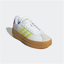 adidas Damen VL Court Bold Shoes - Weiße Sneakers in 38 EU - Damen-Sneaker mit regulärer Passform, EVA-Einlegesohle und stylischer Plateauzwischensohle für zusätzlichen Komfort und Trendbewusstsein.