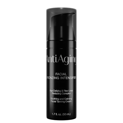 Onyx Anti-Aging Gesichts-Bräunungscreme - Bräunungsbeschleuniger für gleichmäßige, natürliche Bräune mit feuchtigkeitsspendender Pflege - entwickelt für das Sonnenstudio | 50 ml