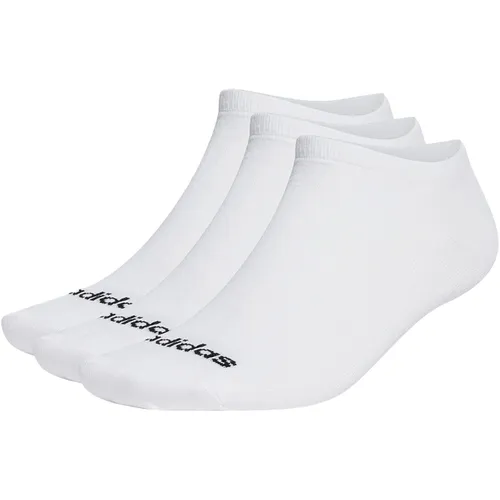Adidas Thin Linear Low-Cut Socken 3er-Pack - weiß