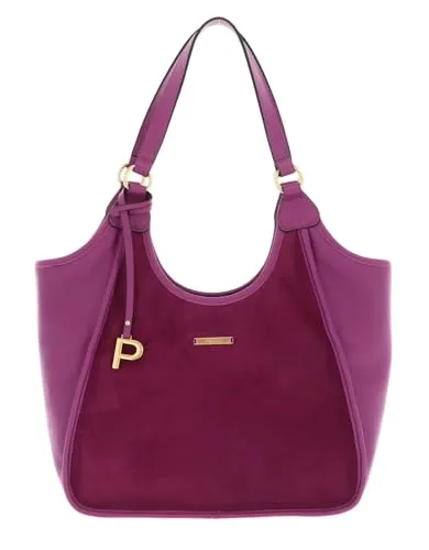 Picard Bellair Shopper - Damen - fuchsia 73095F0050 - Eleganter Shopper aus genarbtem Rindsleder und Ziegenleder in fuchsia, ideal für den täglichen Einsatz und stilvolle Aufbewahrung.