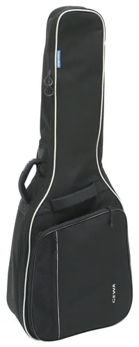 Gewa Economy 12 Gig Bag für Konzertgitarre schwarz - Zubehör für Gitarre & Bass, hochwertiger Schutz durch 12 mm Schaumstoffpolsterung und verstellbare Rucksackgurte für optimalen Komfort.
