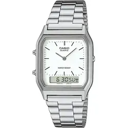Herren Uhr Casio AQ-230A-7DMQ - Weiß/Silber