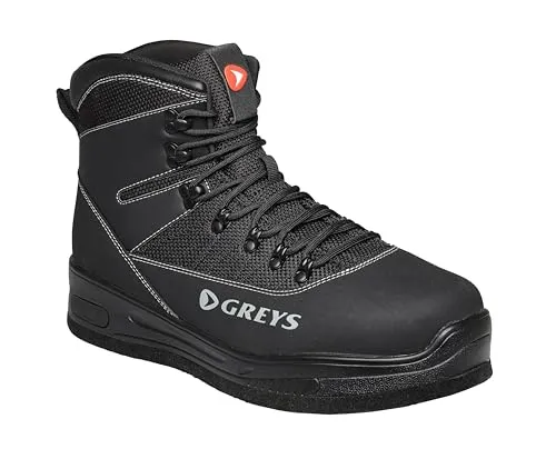 Greys Tital Wading Boots Felt Gr. 43 - Rutschfeste Watschuhe für Herren - Hochwertige Watschuhe mit rutschfester Filzsohle für sicheren Halt beim Angeln. Ideal für Herren in Größe 43, strapazierfähig und komfortabel für den Einsatz im Wasser.