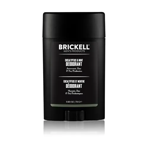 Brickell Herrenprodukte Natürliches Deodorant für Männer, natürlich und biologisch, Aluminium, Alkohol und Backpulver frei, 78 ml (Eukalyptus & Minze)