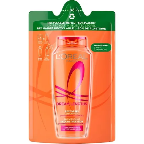 LOreal-Paris Haarpflege ShampooElvital Dream Length Super Aufbau Shampoo Nachfüllpack 250 ml (11,96 € / 1 l)