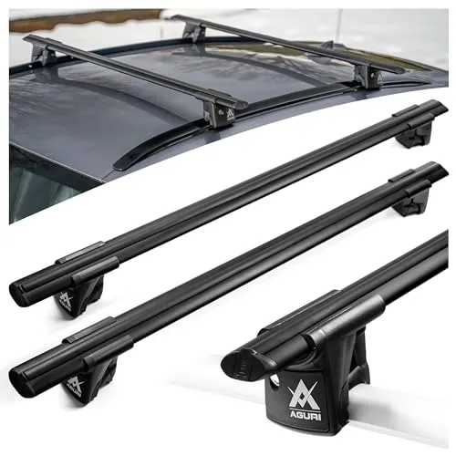 AGURI Runner II | Kompatibel mit Opel Astra Sports Tourer Kombi 2010+ | Dachgepäckträger Dachträger | Geeignet zur Befestigung von Dachboxen, Fahrradträger, Leiter | Robuste Konstruktion aus Alu | TÜV