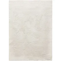 benuta Nest Waschbarer Hochflor Shaggyteppich Melvin Cream 160x230 cm - Hochflor Teppich für Wohnzimmer