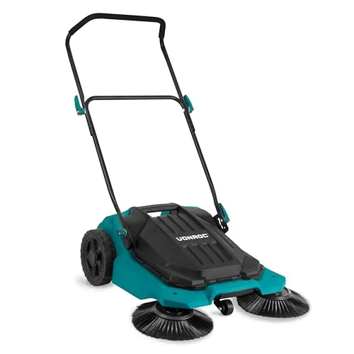 VONROC Kehrmaschine manuell - 65cm Kehrbreite für effiziente Bodenreinigung - Sonstige Kategorie mit 65 cm Kehrbreite, reinigt bis zu 2600 m² pro Stunde effizient und ohne Strom – ideal für Gehwege und Terrassen.