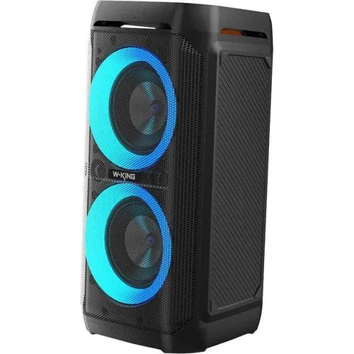 W-KING Wireless Bluetooth Speaker T11 100W (schwarz) - Tragbare Party Lautsprecher mit 100W Leistung, 16h Akkulaufzeit, Powerbank-Funktion und IPX6 wasserdicht – ideal für jede Party!