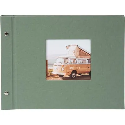 goldbuch Schraubalbum Bella Vista 30x25 - Artischocke mit 40 schwarzen Seiten - Fotoalbum in stilvollem Artischocken-Design, ideal für kreative Fotopräsentationen mit 40 schwarzen Seiten für besondere Erinnerungen.