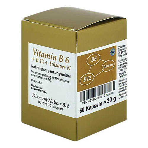 Vitamin B6 + B12 + Folsäure N Kapseln Inhalt: 30 g