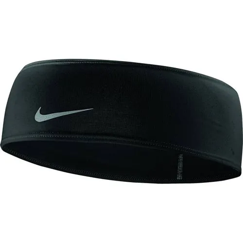 Nike Dri-Fit Stirnband 042 Black/Silver One Size - Leichtes Nike Dri-Fit Stirnband für optimalen Tragekomfort und effektiven Feuchtigkeitstransport bei sportlichen Aktivitäten.