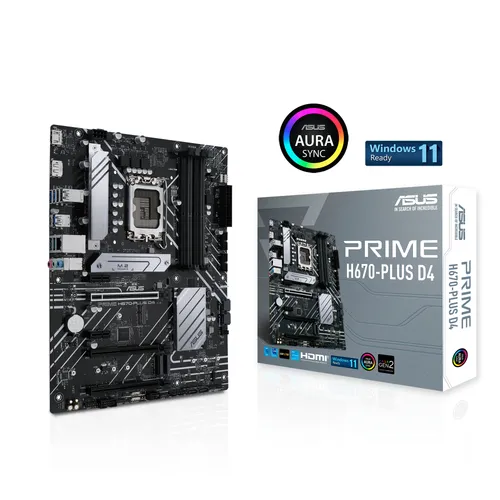 ASUS PRIME H670-PLUS D4 Intel H670 LGA 1700 ATX