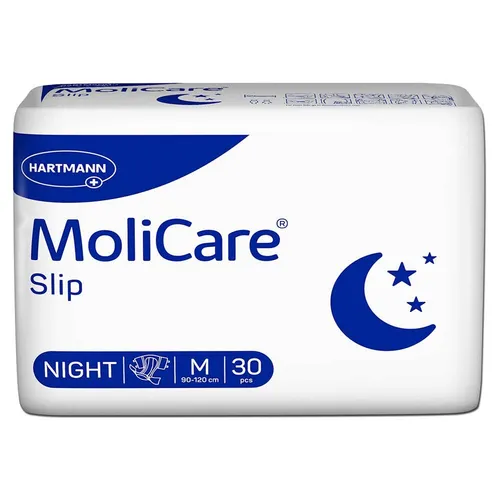 Hartmann MoliCare Slip Night M - Sparpaket (3 x 30 Stück) - Inkontinenz Schutzhosen & Unterwäsche, bietet zuverlässigen Schutz bei Nacht mit neutralisierenden Eigenschaften für ein trockenes und angenehmes Hautgefühl.