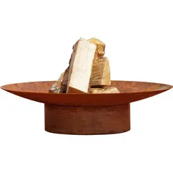 Ambia Garden Feuerschale Svenskav Grace M 2075 - Pflanzenkästen & Spaliere - Stilvolle Feuerschale aus Carbonstahl mit abnehmbaren Standfüßen, ideal für gemütliche Abende im Freien und Gartenpartys.